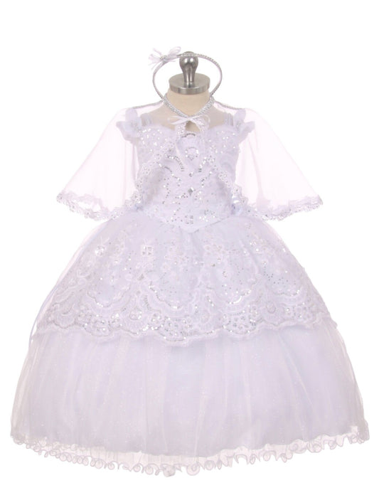 Christening Dress, Girls Complete Baptism Outfit Lace Baptism Dress, Lace Baby Girls Dress, Girls Lace Baptism Dresses126