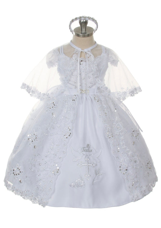 Christening Dress, Girls Complete Baptism Outfit Lace Baptism Dress, Lace Baby Girls Dress, Girls Lace Baptism Dresses93