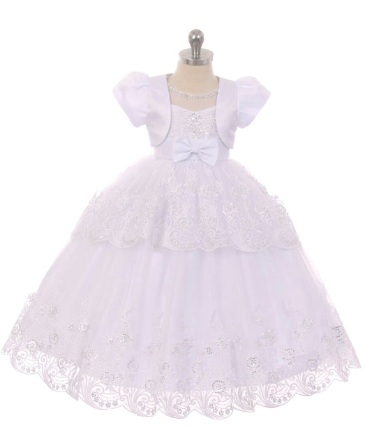 Christening Dress, Girls Complete Baptism Outfit Lace Baptism Dress, Lace Baby Girls Dress, Girls Lace Baptism Dresses130