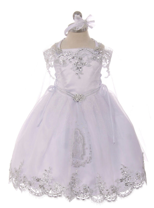 Christening Dress, Girls Complete Baptism Outfit Lace Baptism Dress, Lace Baby Girls Dress, Girls Lace Baptism Dresses129