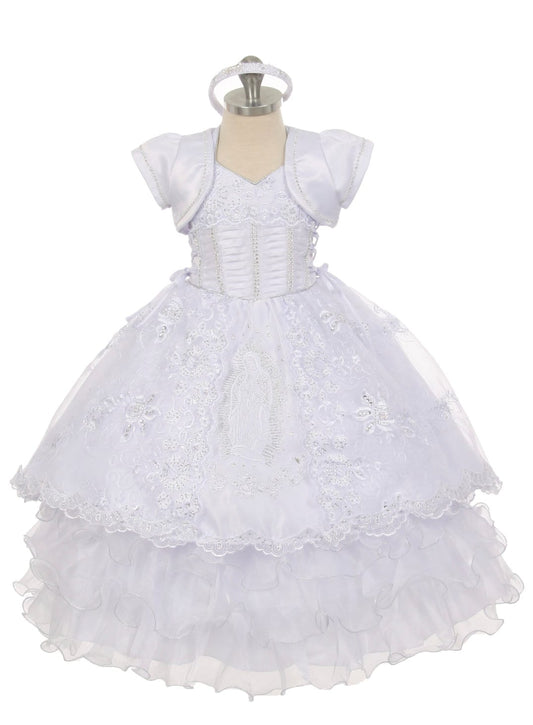 Christening Dress, Girls Complete Baptism Outfit Lace Baptism Dress, Lace Baby Girls Dress, Girls Lace Baptism Dresses125