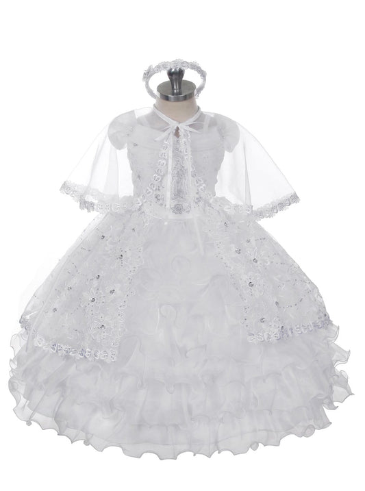 Christening Dress, Girls Complete Baptism Outfit Lace Baptism Dress, Lace Baby Girls Dress, Girls Lace Baptism Dresses124