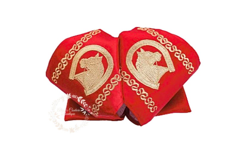 Embroidered Charro Bow for Adults, Mexican Bow for Adults, Charro, Bow Tie, Embroidery, Mariachi Accessories M4 101