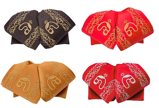 Embroidered Charro Bow for Adults, Mexican Bow for Adults, Charro, Bow Tie, Embroidery, Mariachi Accessories M4 213