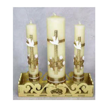 Wedding Unity Candle Set 3 piece Set, Vela para Boda de 3 Piezas364