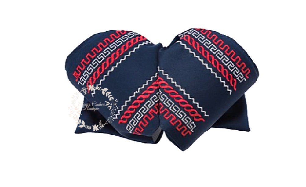 Embroidered Charro Bow for Adults, Mexican Bow for Adults, Charro, Bow Tie, Embroidery, Mariachi Accessories M4 214