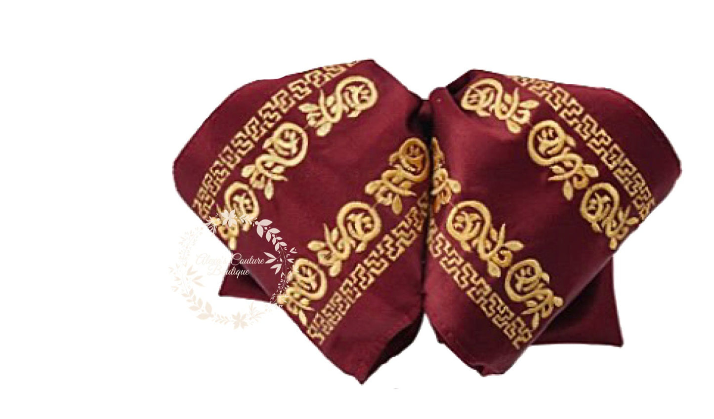 Embroidered Charro Bow for Adults, Mexican Bow for Adults, Charro, Bow Tie, Embroidery, Mariachi Accessories M4 228