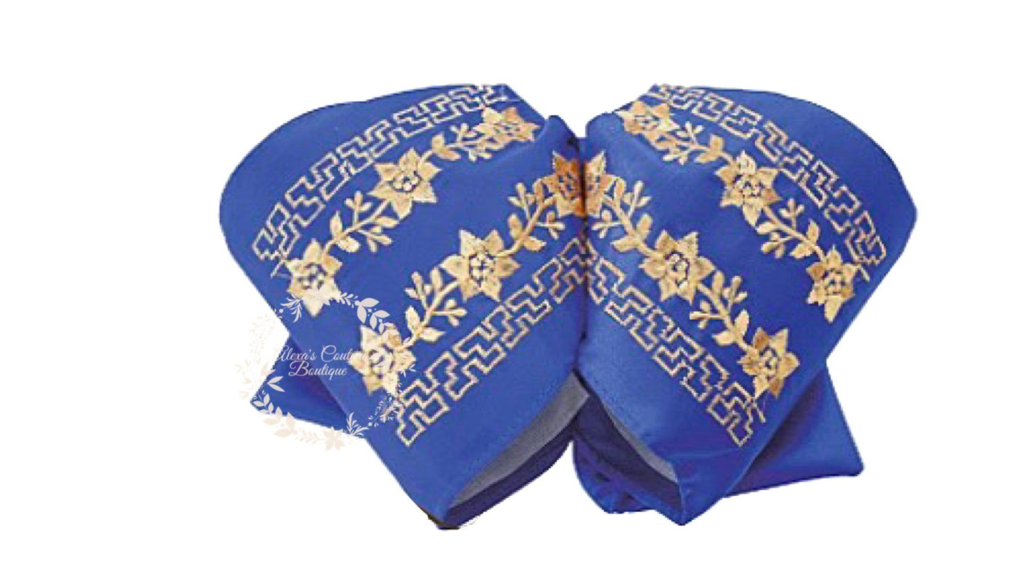 Embroidered Charro Bow for Adults, Mexican Bow for Adults, Charro, Bow Tie, Embroidery, Mariachi Accessories M4 228