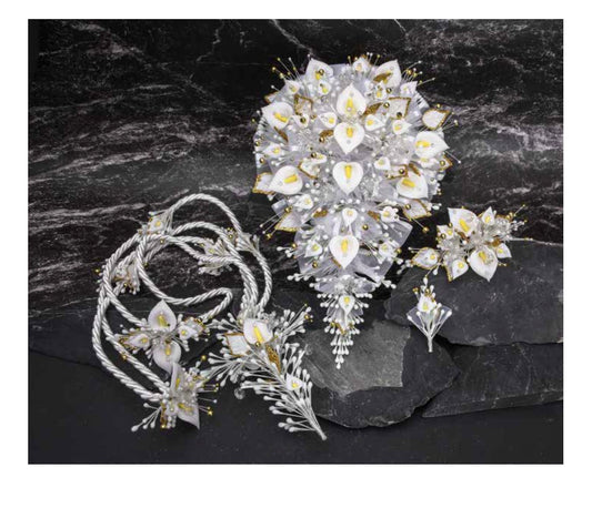 Set with hairpiece and laso included/Wedding Bouquet/Ramo de Nova51