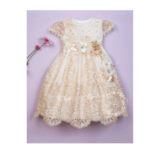 Christening Dress, Girls Complete Baptism Outfit Lace Baptism Dress, Lace Baby Girls Dress, Girls Lace Baptism Dresses111