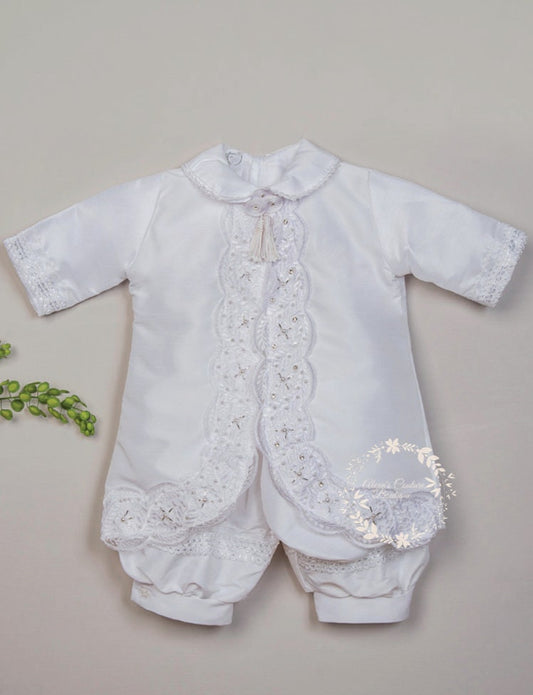 Boy's Baptism/Christening Gown, Romper/Traje de Bautizo para Nino207