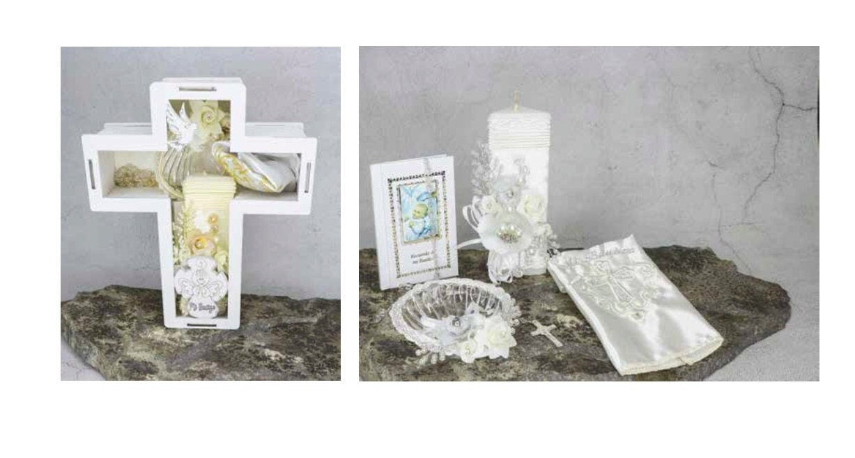 Baptism candle set/Baptism candle/vela para bautizo Baptism/Christening Candle Set/Vela De Bautizo167