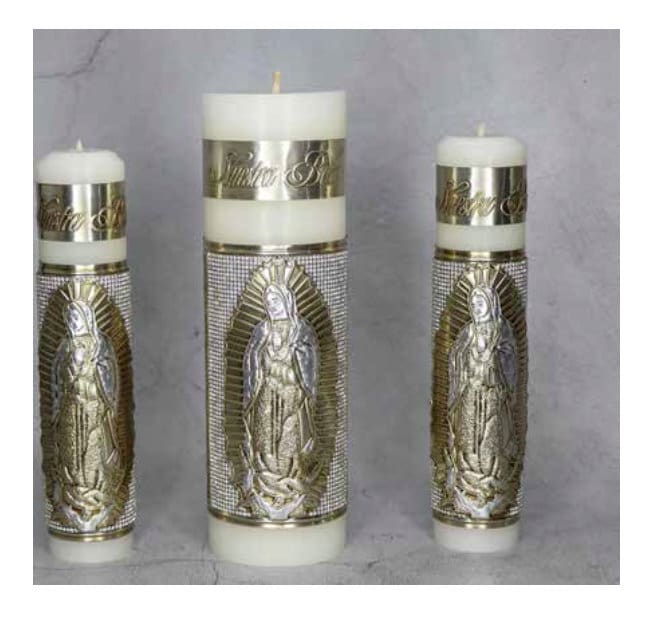 Wedding Unity Candle Set 3 piece Set, Vela para Boda de 3 Piezas36