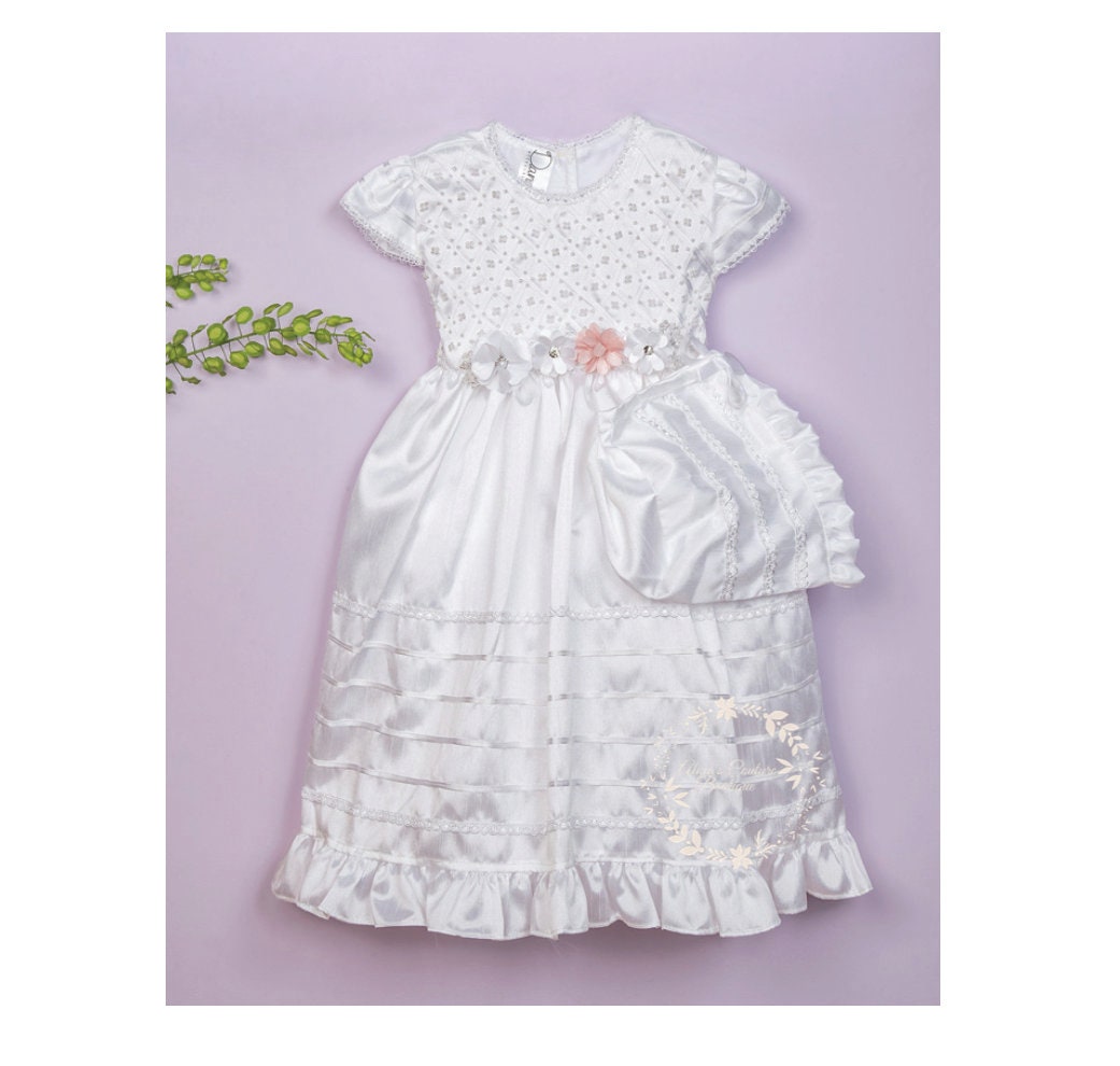 Christening Dress, Girls Complete Baptism Outfit Lace Baptism Dress, Lace Baby Girls Dress, Girls Lace Baptism Dresses204