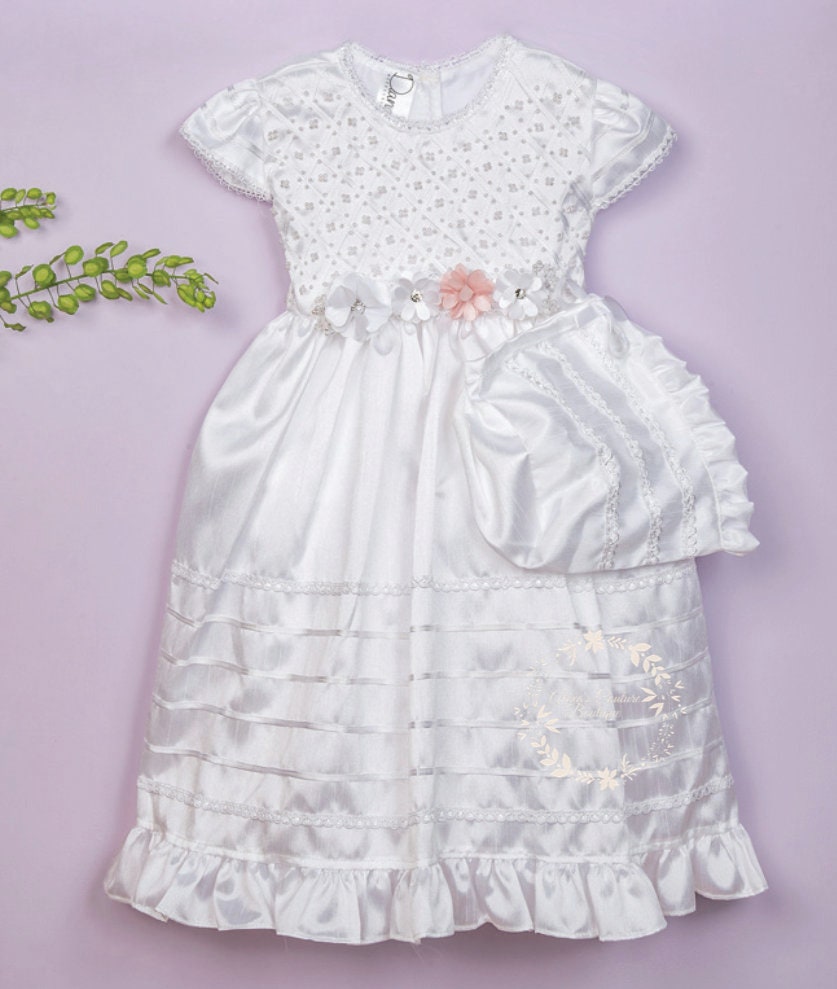 Christening Dress, Girls Complete Baptism Outfit Lace Baptism Dress, Lace Baby Girls Dress, Girls Lace Baptism Dresses204