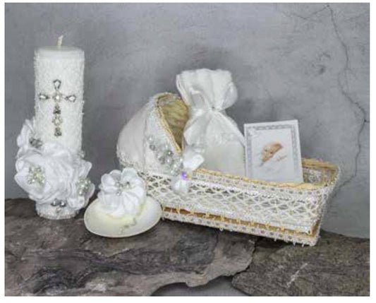 Baptism candle set/Baptism candle/vela para bautizo Baptism/Christening Candle Set/Vela De Bautizo170