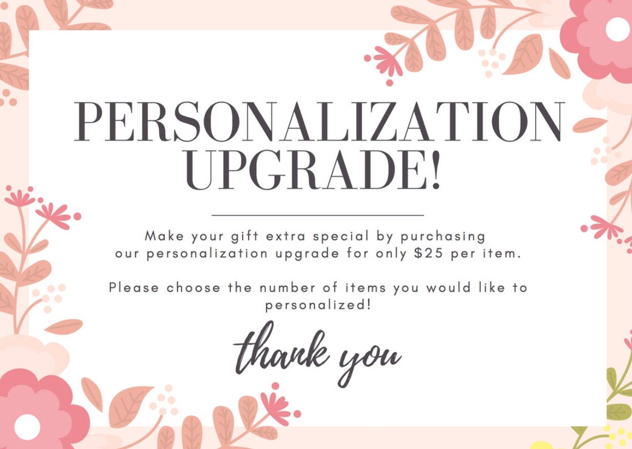 Personalization Upgrade34