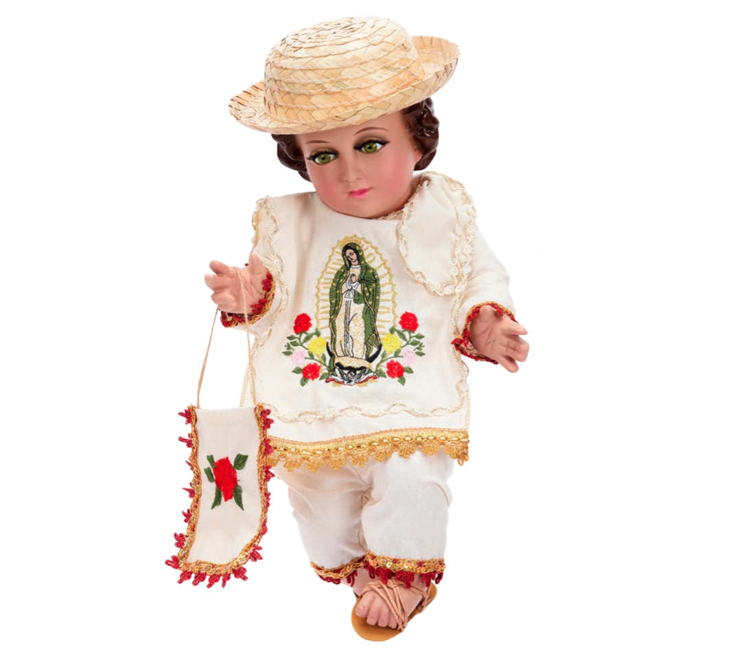 Trajecito de Juan Diego para Nino Dios con accesorios Incluidos/Baby Jesus Outfit/ Ropon de Nino Dios/Traje para Nino Dios42