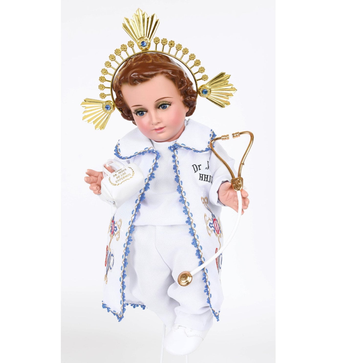 Trajecito de Nino Doctor para Niño Dios con accesorios Incluidos/Baby Jesus Outfit87