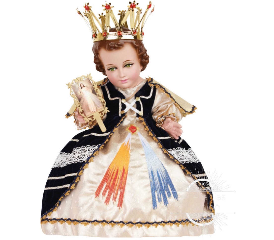 Trajecito de Nino de la Misericordia  Niño Dios con accesorios Incluidos/Baby Jesus Outfit181