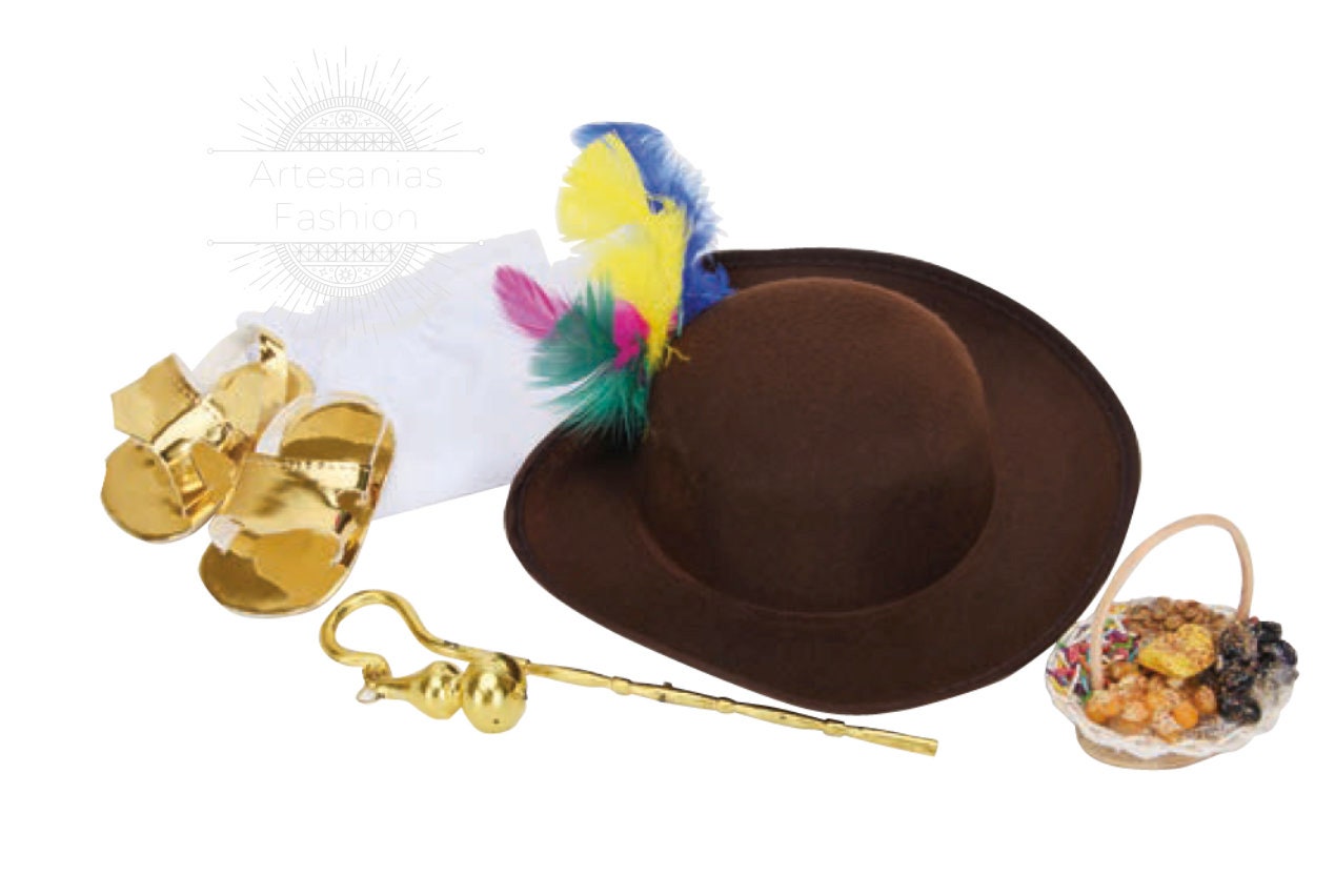 Trajecito de Nino de Atocha Niño Dios con accesorios Incluidos/Baby Jesus Outfit145