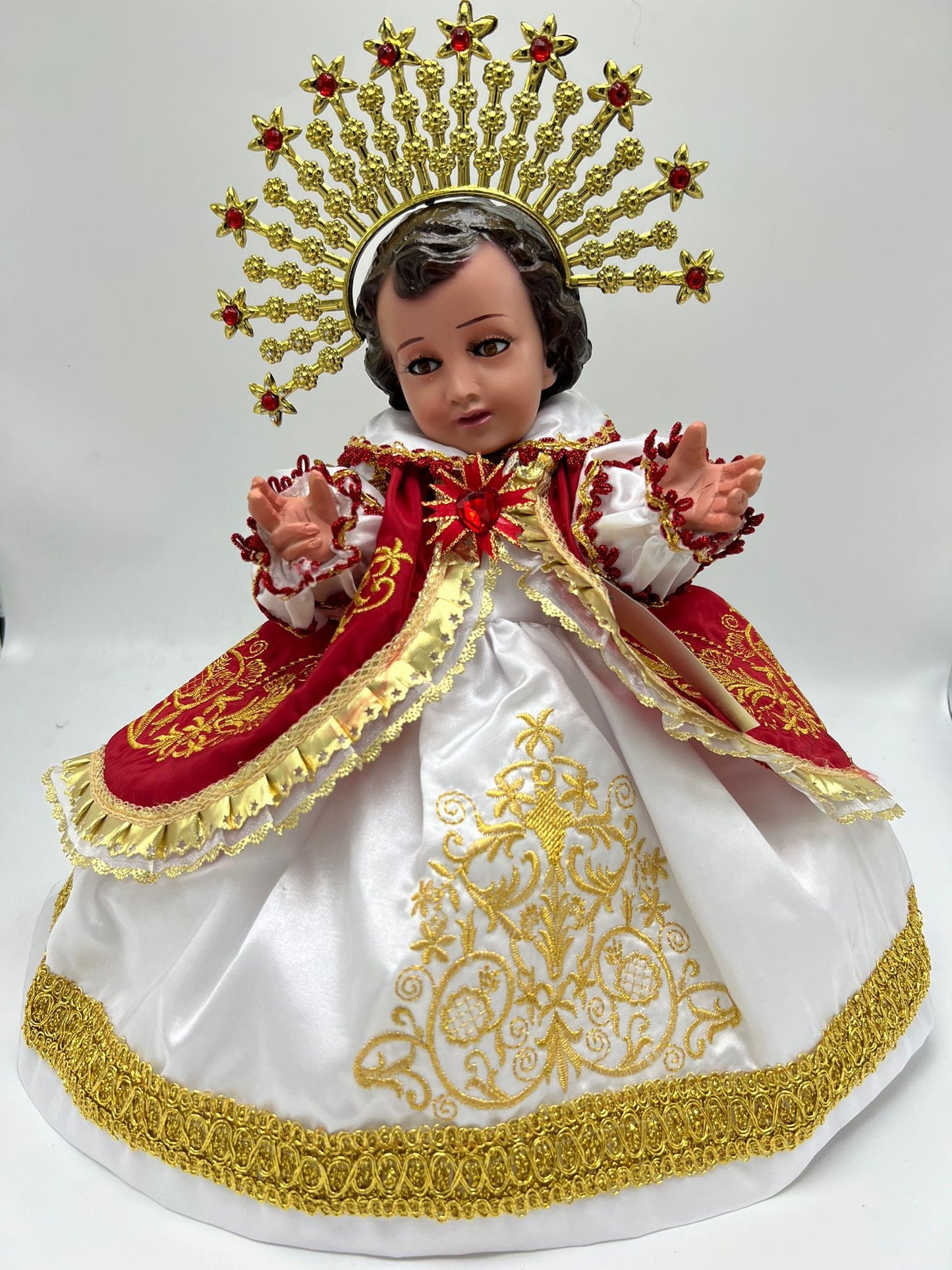 Trajecito de Nino dios Sagrado Corazon para Niño Dios con accesorios Incluidos/Baby Jesus Outfit25