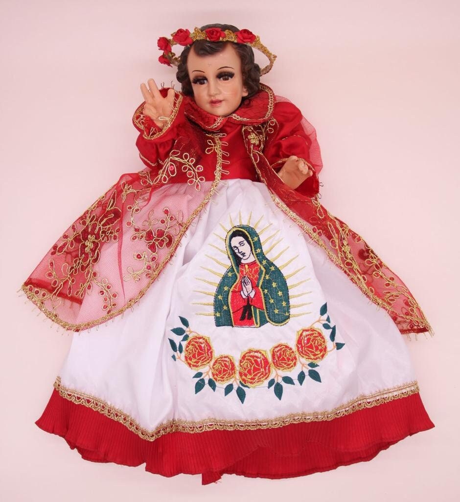 Trajecito de Nino dios de Las Rosas para Niño Dios con accesorios Incluidos/Baby Jesus Outfit43