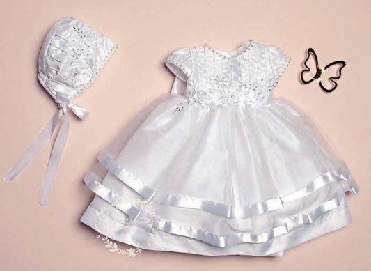 Christening Dress, Girls Complete Baptism Outfit Lace Baptism Dress, Lace Baby Girls Dress, Girls Lace Baptism Dresses193