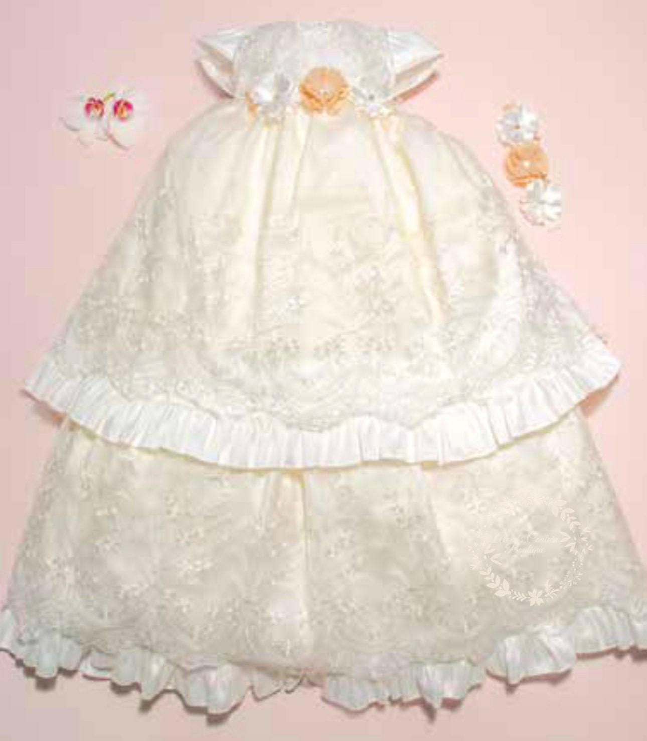 Christening Dress, Girls Complete Baptism Outfit Lace Baptism Dress, Lace Baby Girls Dress, Girls Lace Baptism Dresses201