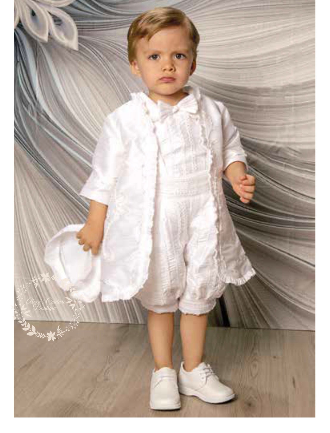 4 Peace Boy's Baptism/Christening Gown, Romper/Traje de Bautizo para Nino29