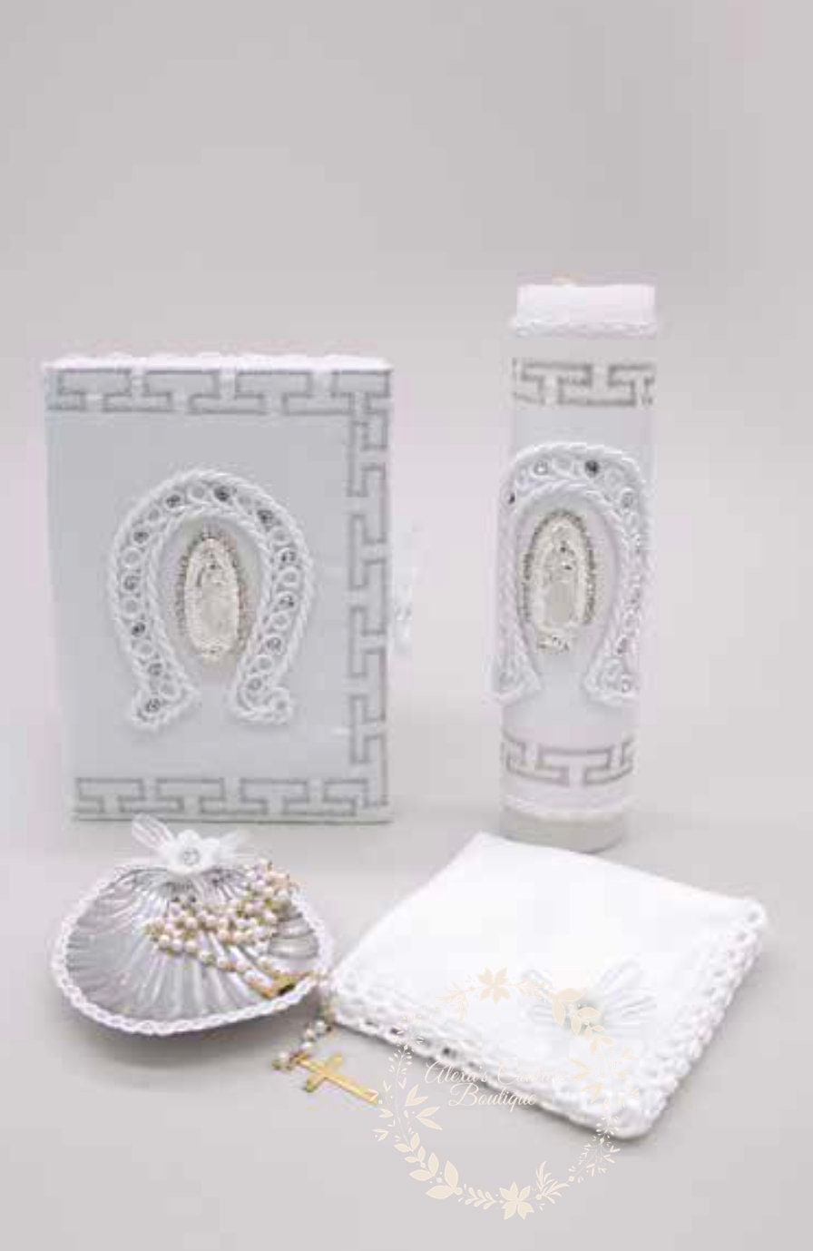 Baptism candle set/Baptism candle/vela para bautizo Baptism/Christening Candle Set/Vela De Bautizo23