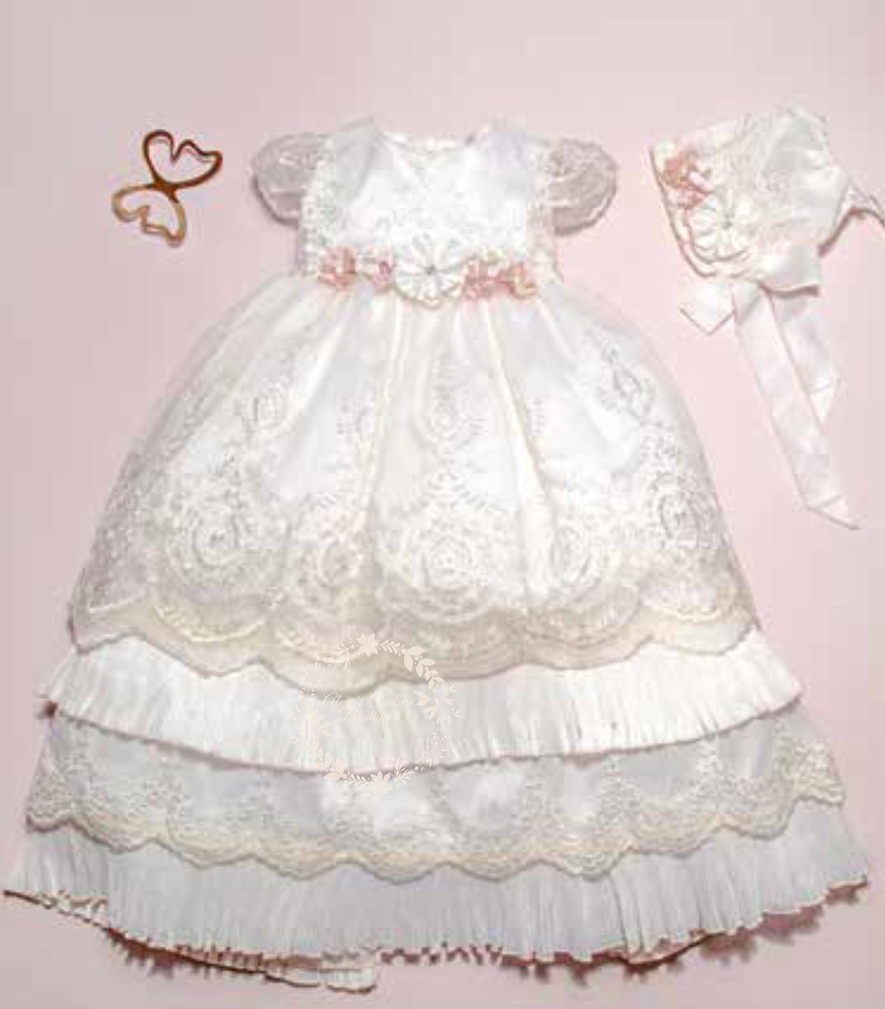 Christening Dress, Girls Complete Baptism Outfit Lace Baptism Dress, Lace Baby Girls Dress, Girls Lace Baptism Dresses32