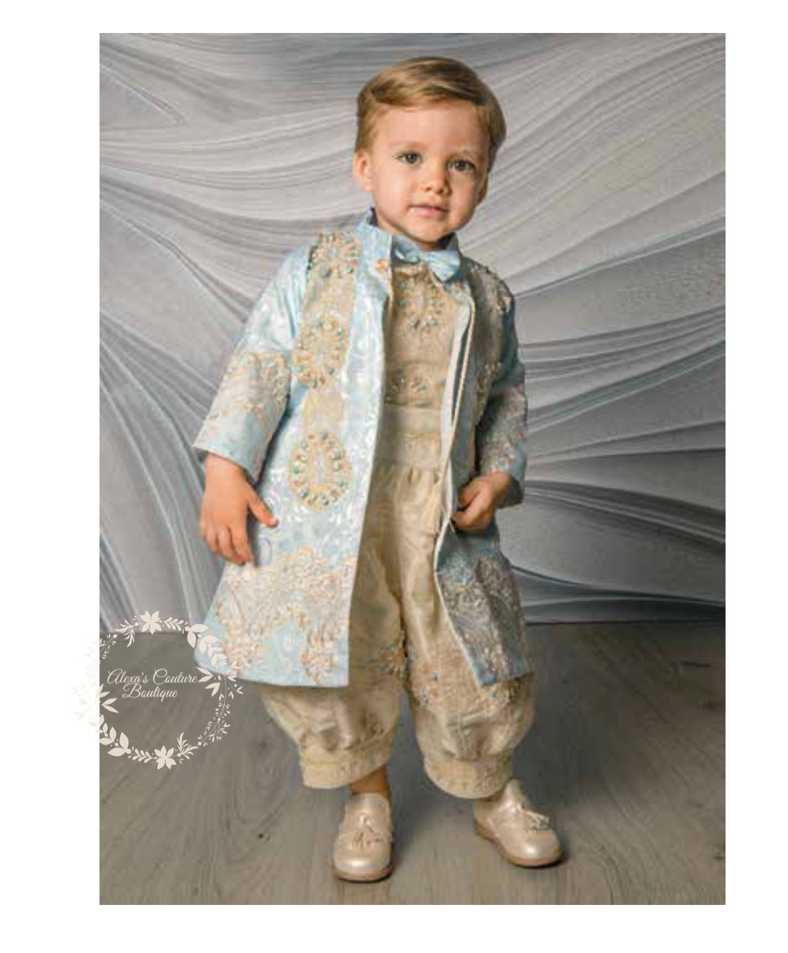 4 Peace Boy's Baptism/Christening Gown, Romper/Traje de Bautizo para Nino178