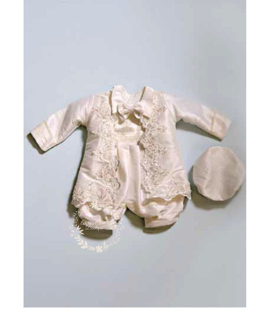 Boy's Baptism/Christening Gown, Romper/Traje de Bautizo para Nino78