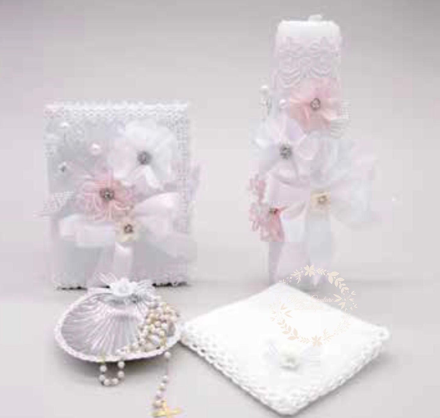 Baptism candle set/Baptism candle/vela para bautizo Baptism/Christening Candle Set/Vela De Bautizo24