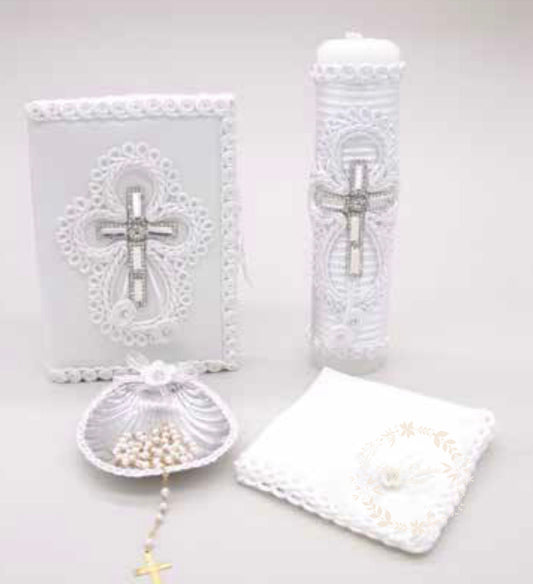 Baptism candle set/Baptism candle/vela para bautizo Baptism/Christening Candle Set/Vela De Bautizo 19