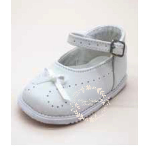 Baby Girl's Baptism Shoes with rhinestone/Zapato de Bautizo para Nina/ Girl Baptism Shoes White Christening, Baby Girl Shoes, White Shoes146