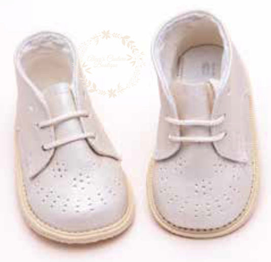 Baby Boys Baptism Shoes White Christening shoes, Baby Boy Shoes, White Shoes, Mi Bautizo Zapatos de Niño, 6