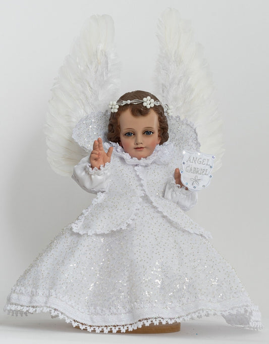 Trajecito de Ángel Gabriel para Niño Dios con accesorios Incluidos/Baby Jesus Outfit3