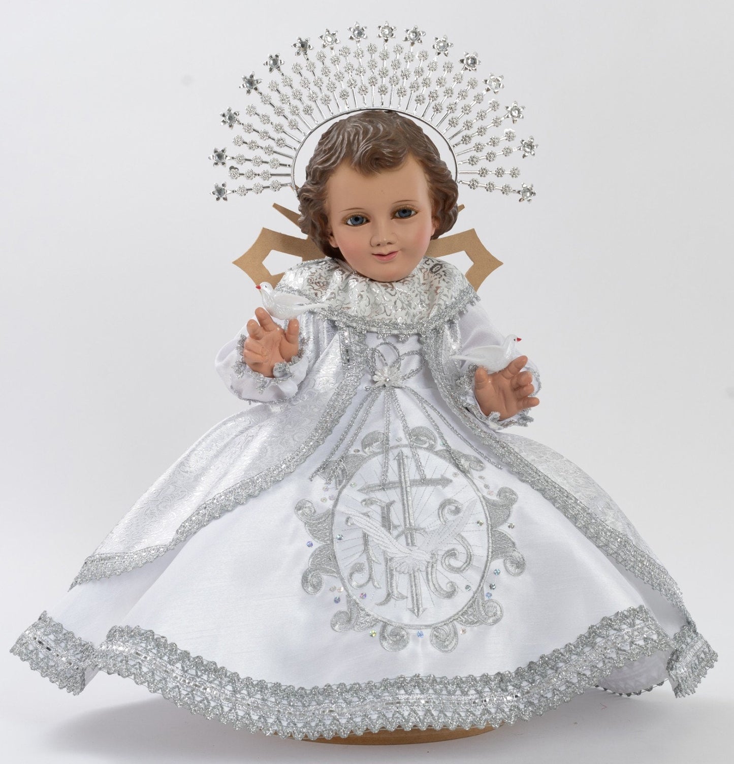 Trajecito de Espíritu Santo para Niño Dios con accesorios Incluidos/Baby Jesus Outfit 24