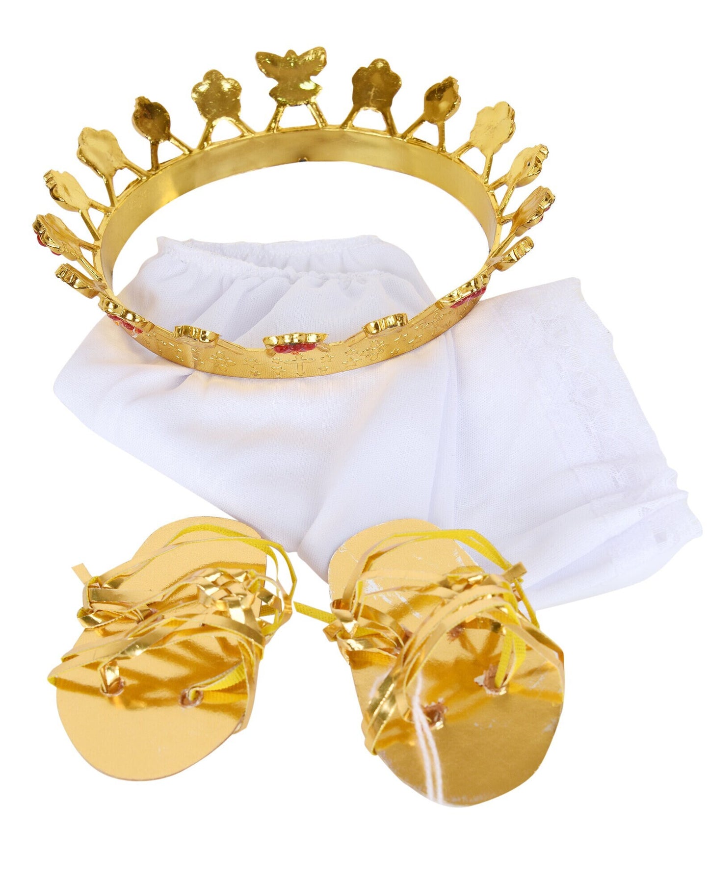 Trajecito de Virgen de Guadalupe para Niño Dios con accesorios Incluidos/Baby Jesus Outfit79