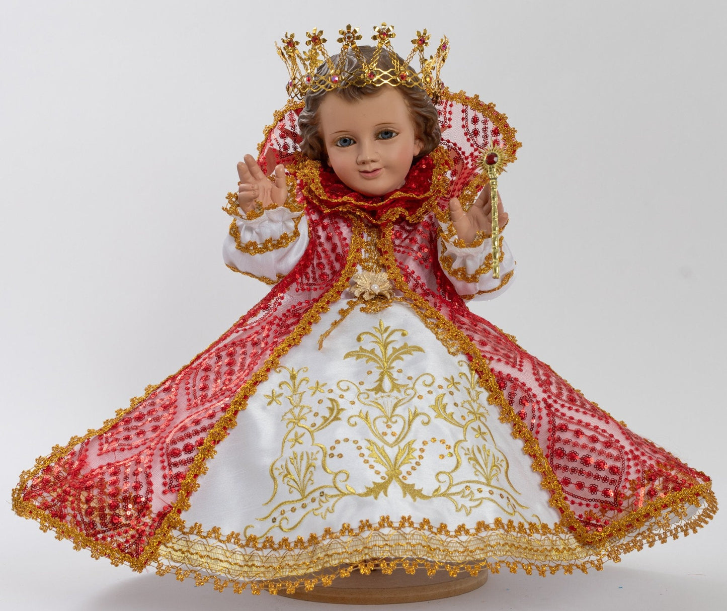 Trajecito de Cristo Rey para Niño Dios con accesorios Incluidos/Baby Jesus Outfit8