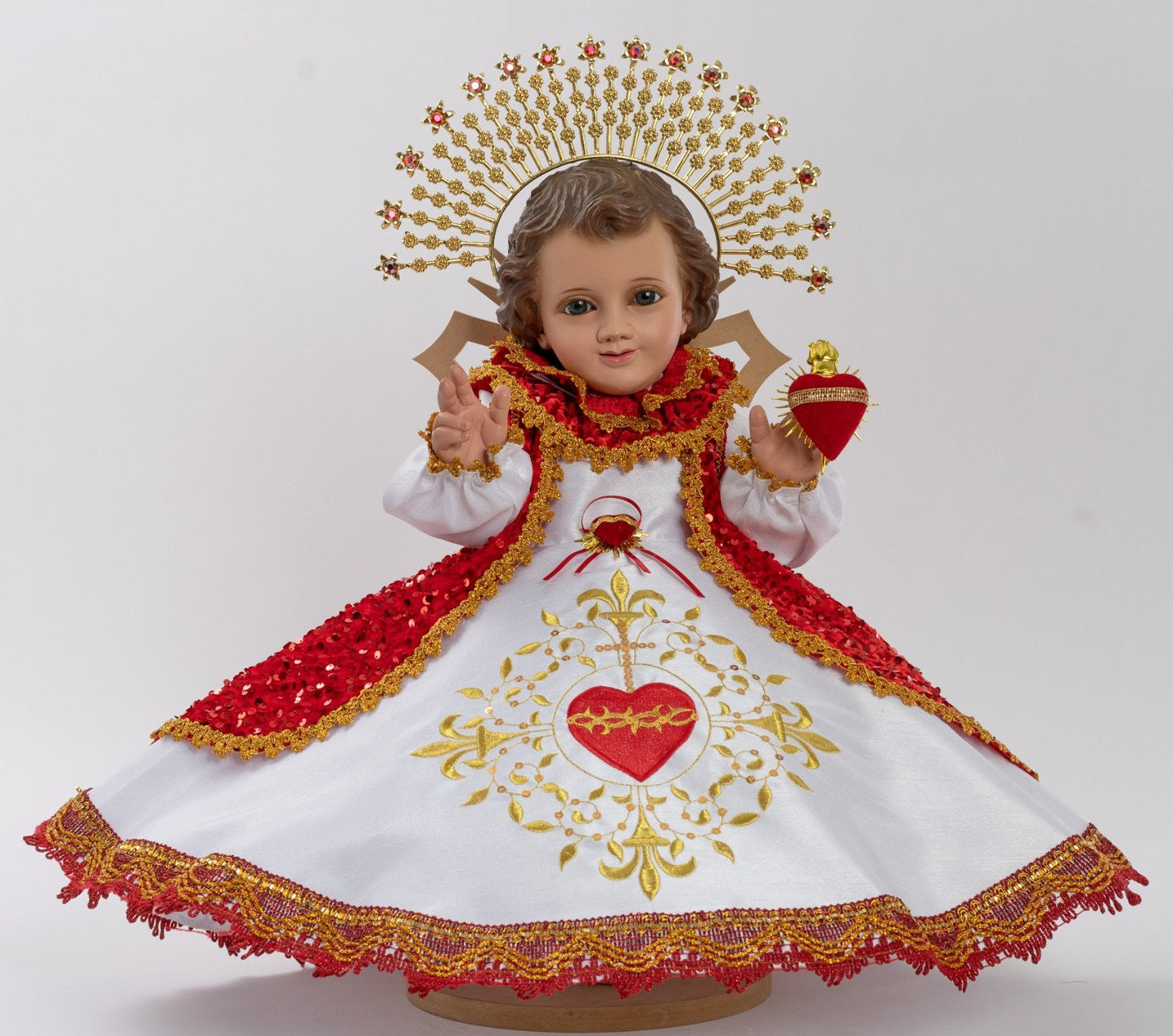 Trajecito de Sagrado corazón para Niño Dios con accesorios Incluidos/Baby Jesus Outfit42