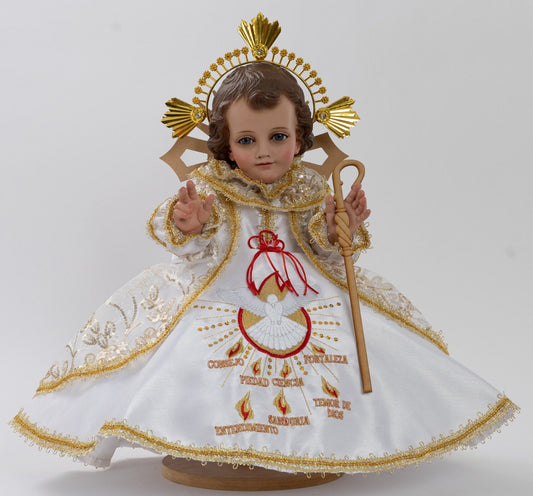 Trajecito de 7 dones para Niño Dios con accesorios Incluidos/Baby Jesus Outfit 20