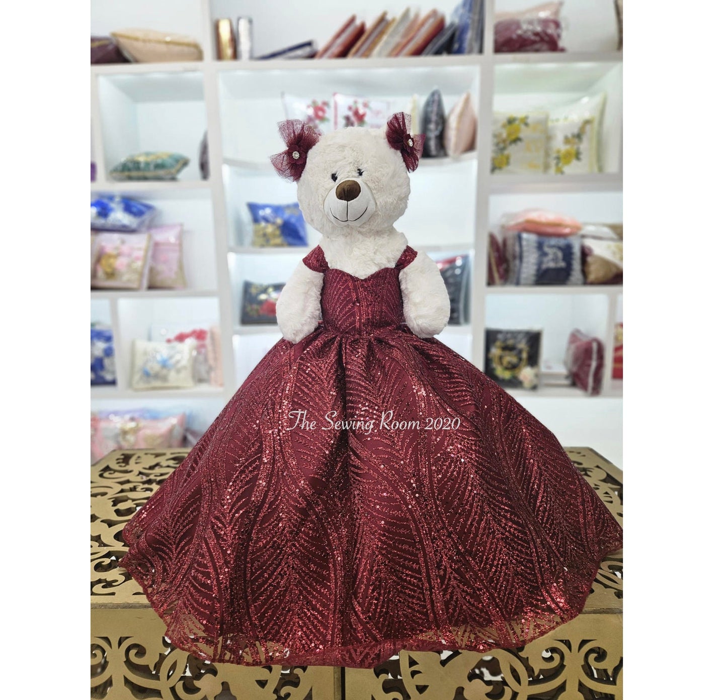 Personalized Quinceanera Teddy Bear Dress, Custom made Teddy Bear Dress, Includes Custom made Dress and Bear19