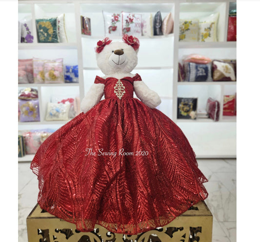 Personalized Quinceanera Teddy Bear Dress, Custom made Teddy Bear Dress, Includes Custom made Dress and Bear15