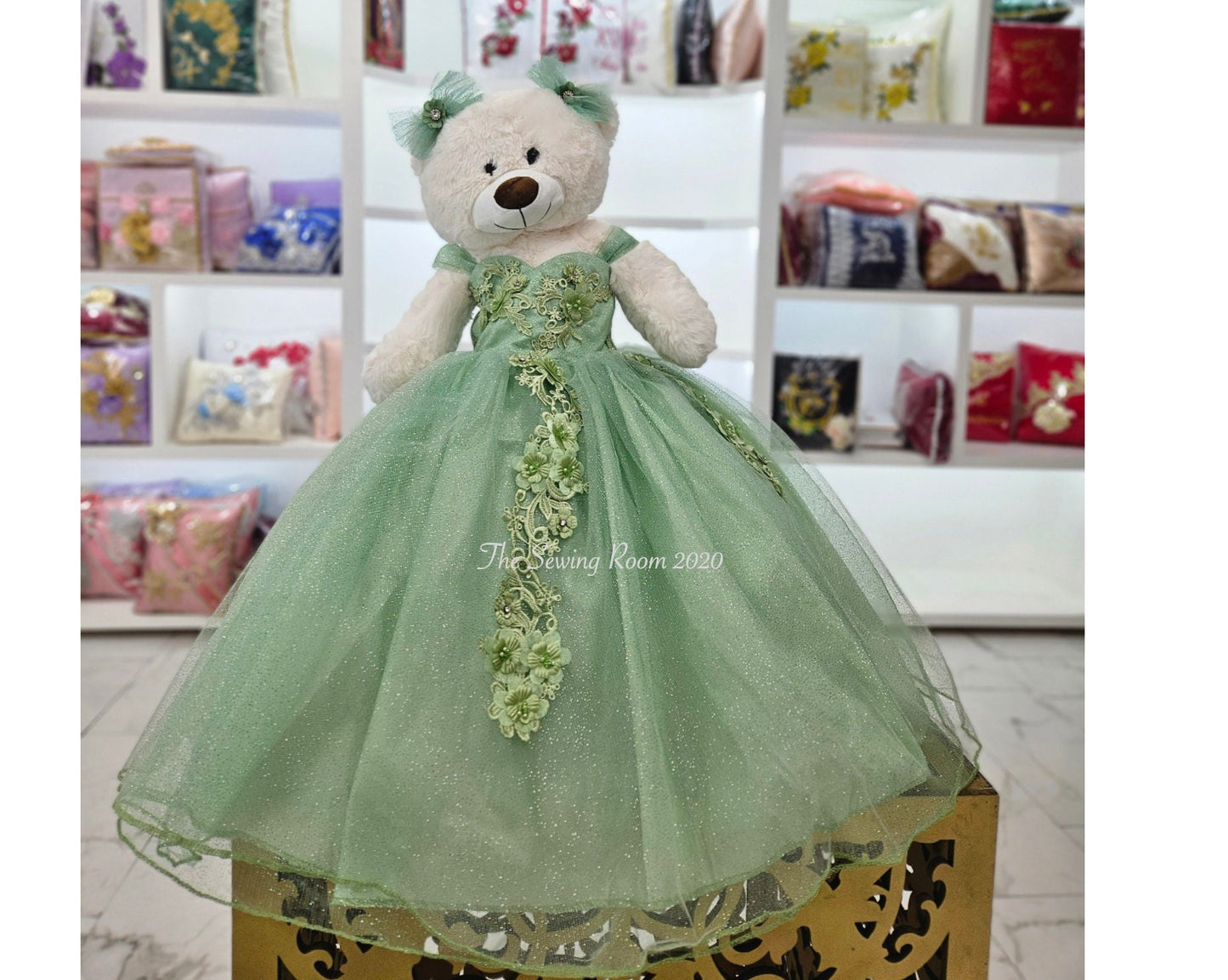 Personalized Quinceanera Teddy Bear Dress, Custom made Teddy Bear Dress, Includes Custom made Dress and Bear16