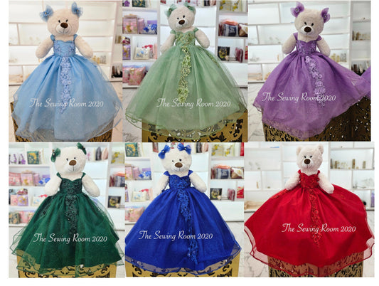 Personalized Quinceanera Teddy Bear Dress, Custom made Teddy Bear Dress, Includes Custom made Dress and Bear16