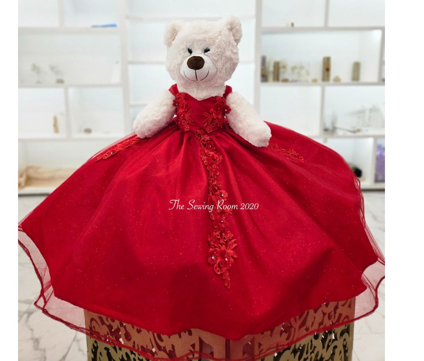 Personalized Quinceanera Teddy Bear Dress, Custom made Teddy Bear Dress, Includes Custom made Dress and Bear16