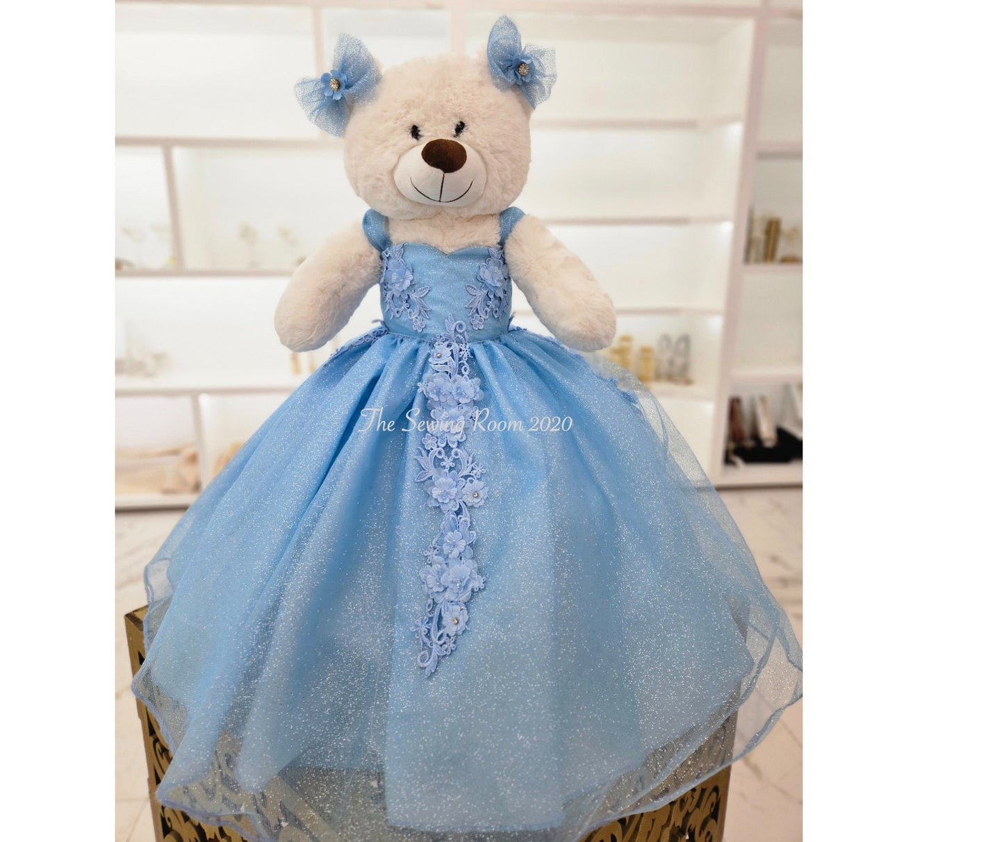 Personalized Quinceanera Teddy Bear Dress, Custom made Teddy Bear Dress, Includes Custom made Dress and Bear16